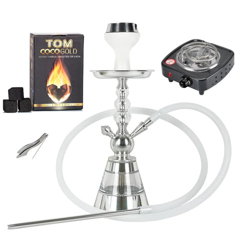 PACK CHICHA STAR 2.0 FULL + GOUT SANS NICOTINE (ARGENT)