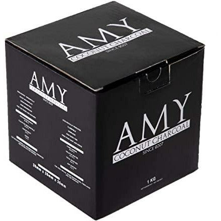 AMY Charbon pour narguilé Amy Deluxe, 1 kg, pour narguilé et narguilé, à base de noix de coco naturelle